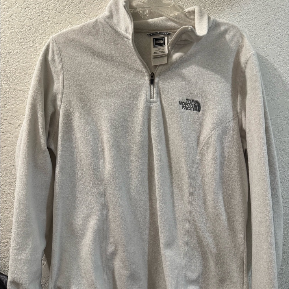 The North Face White Quarter-Zip Fleece